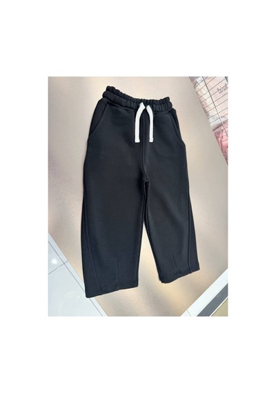 Poala Kids Siyah Barrel Jogger Pantolon