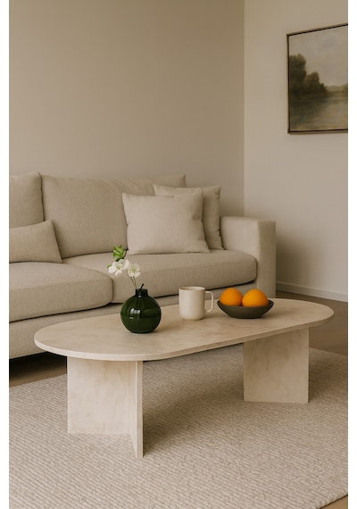 Sahra Model Modern Orta Sehpa 90x45x45 Cm Traverten