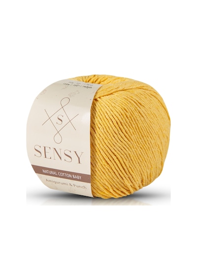 Premium Amigurumi Ipi Punch Panç Baby Soft Cotton 50 Gr Örgü Ip Sarı