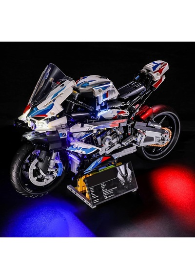 Rgb Işıklı Bmw M 1000 Rr Technic Yapı Blok Seti Motor Modeli Lego Marka Değildir 1:5 Ölçek Rgb Işıklı Bmw M 1000 Rr Technic Yapı Blok Seti Motor Modeli Lego Marka Değildir 1:5 Ölçek