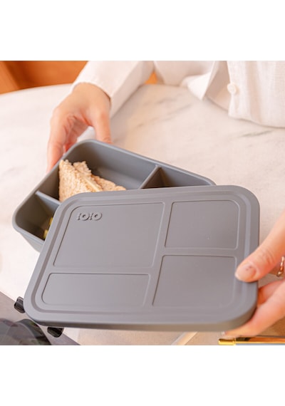 Silikon Beslenme Kutusu Bento - Misty Lilac