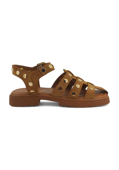 Beety 574 25ys Kadın Günlük Sandalet Taba Süet