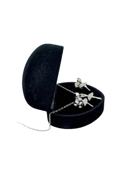 Oya Silver Zirkon Taşlı Balerin Gümüş Set&takım