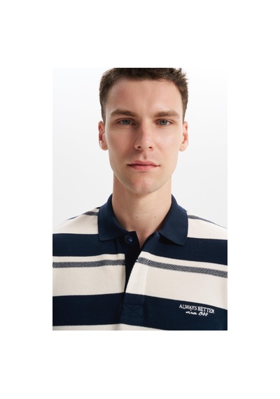 AR-MA Arma Erkek Ribanalı Regular Fit Çizgili Polo Yaka Sweatshirt %95 Pamuk %5 Elastane Ringel Pike K30554953002 Lacivert AR-MA Arma Erkek Ribanalı Regular Fit Çizgili Polo Yaka Sweatshirt %95 Pamuk %5 Elastane Ringel Pike K30554953002 Lacivert