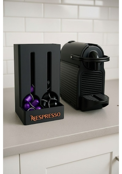 Nespresso Modern Kapsül Tutucu 2 Bölmeli Çok Renkli