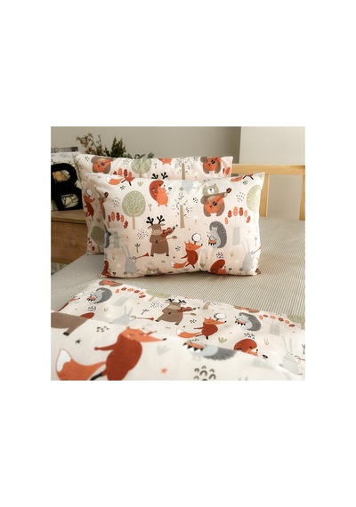 Orchestra In Beige %100 Doğal Pamuk Tek Kişilik Nevresim Seti 2 Parça 160 X 220 Cm Bej