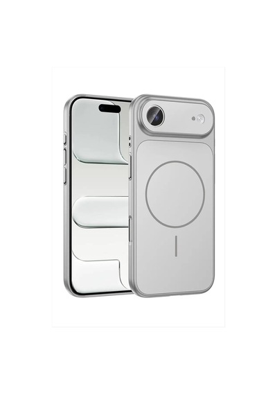 Zenviac456 İphone 17 Air Uyumlu Magsaff Kapak Kılıf Zenviac45678 Gri