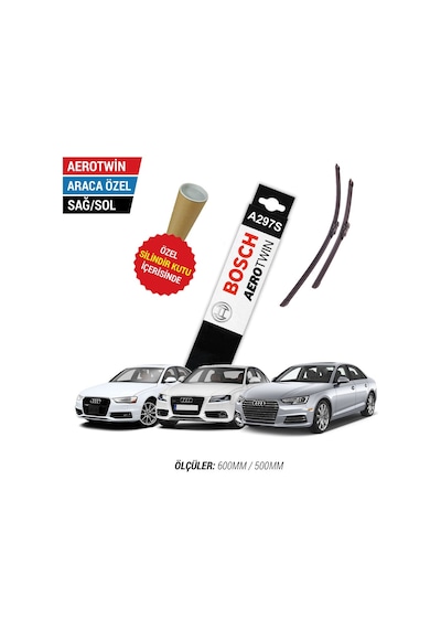 Bosch Aerotwin A297S Audi A4 Silecek Takımı (2008-2024)