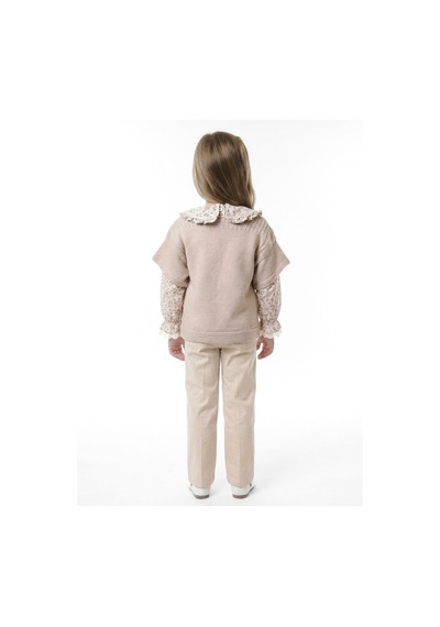 Xo Kids Kız Çocuk Elbise 3-7 Yaş 4756 Bej