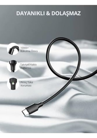 Usb Type-c Şarj Ve Data Kablosu, 0.5 Metre