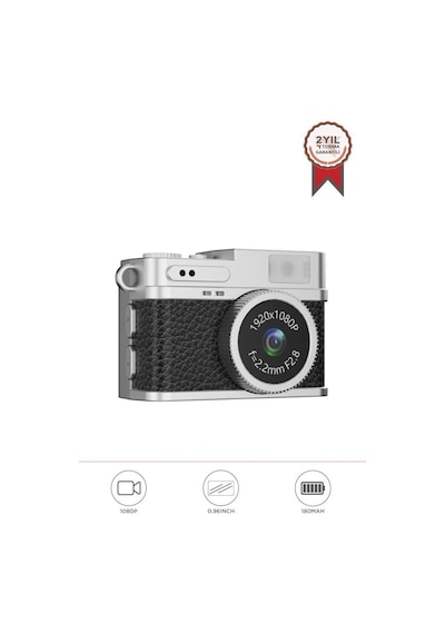 Torima Cmr-35 Siyah Dijital Mini Cep Boy Anahtarlık 1080p Video Fotoğraf Makinesi Kamera Siyah