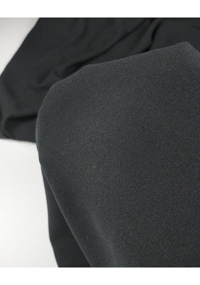 Siyah Renkte Krep Kumaş En 140 Cm X Boy 385 Cm -9586 Siyah