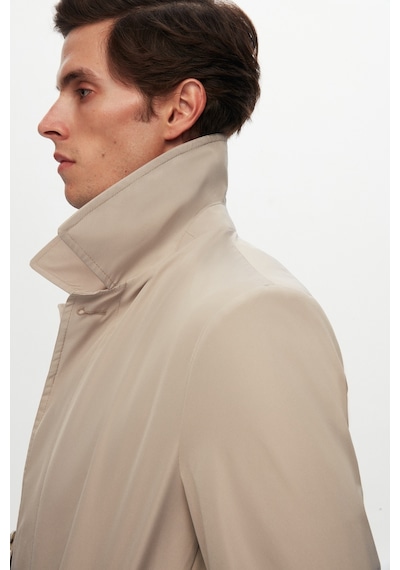 D's Damat Ds Damat Regular Fit Taş Düz Pardösü/trenckot 1hfp82870001m Taş