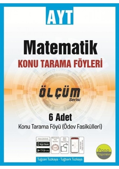 Hakankitapkırtasiye-Pano Yayınları Ayt Matematik Konu Tarama Föyleri
