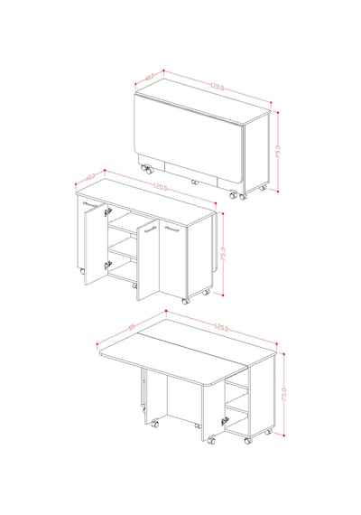 Lüks Katlanır Mutfak Adası Bar %100 Mdf Çok Amaçlı Yemek Masası Kahve Köşesi Erzak Dolabı Ma02 Karına Lüks Katlanır Mutfak Adası Bar %100 Mdf Çok Amaçlı Yemek Masası Kahve Köşesi Erzak Dolabı Ma02 Karına
