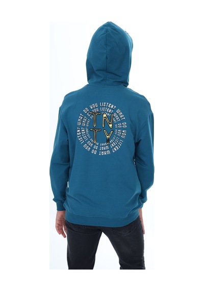 Toontoy Kids Toontoy Erkek Çocuk Oversize Kapüşonlu Cepli Baskılı Sweatshirt - 2 İplik Petrol Mavi Toontoy Kids Toontoy Erkek Çocuk Oversize Kapüşonlu Cepli Baskılı Sweatshirt - 2 İplik Petrol Mavi