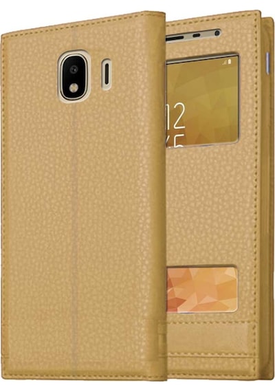 Samsung Galaxy J4 J400 Uyumlu Pencereli Kapaklı Magnum Kılıf