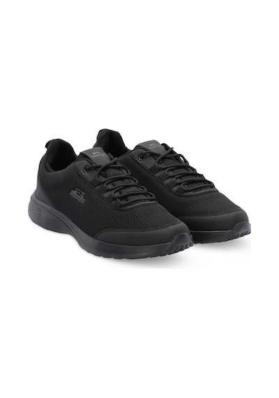 Slazenger EQUINOX I Büyük Beden Erkek  Siyah / Siyah Koşu & Yürüyüş Spor Ayakkabısı