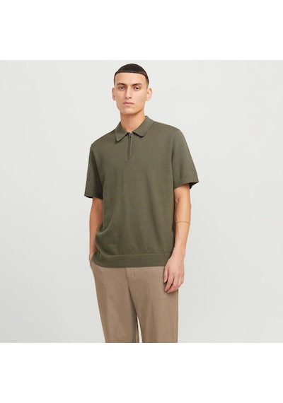 Jack & Jones Milano Spring Erkek Haki Polo Tişört 12271401-teal Yeşil