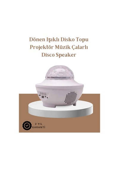 Müzik Ritimli Işık Değişimi & Dönen Dalga Efekti Galaxy Projektör