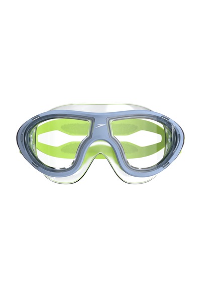 Speedo Üniseks Gençlik Biofuse Maske Dalış Leak Free Ergonomik Tasarım, Purple, Tek Beden Açık Gri