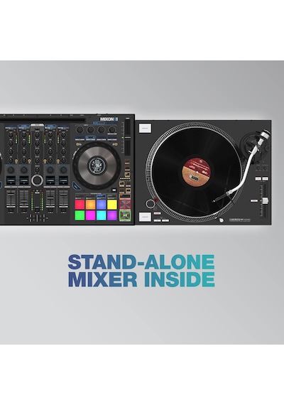 Reloop Mixon 8 Pro 4-kanallı Profesyonel Hybrid Dj Controller Serato Dj Pro & Algoriddim Djay Pro Ai Mac, Pc, Apple iOS & Android Uyumlu