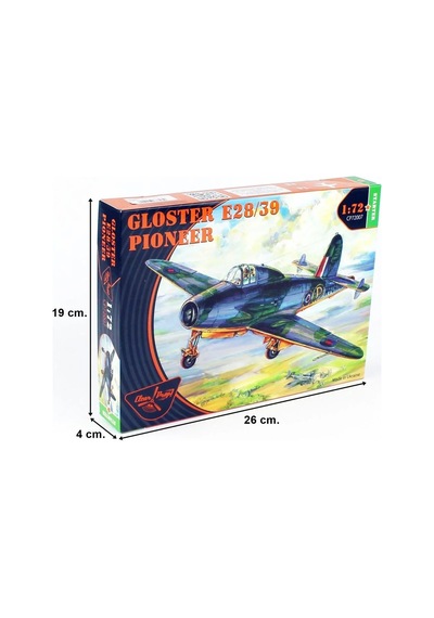 1/72 Gloster E28-39 Öncü Taarruz Jeti Plastik Model Kiti, Clear Prop Models 72007