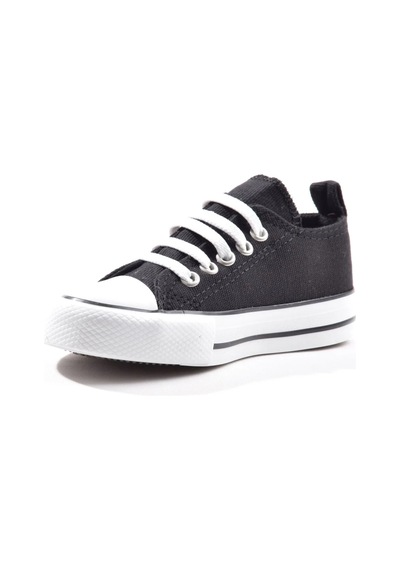 Cool Luis Siyah Kısa Unisex Çocuk Lastikli Spor Ayakkabı Siyah