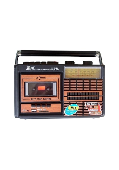 Fp-319u Nostaljik Usb Sd Fm Radyo Kaset Çalar Müzik Player