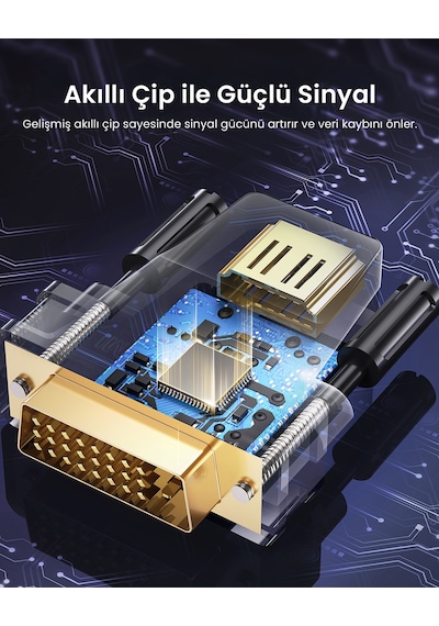 Ugreen Dvı To Hdmı Dönüştürücü Adaptör, 20124