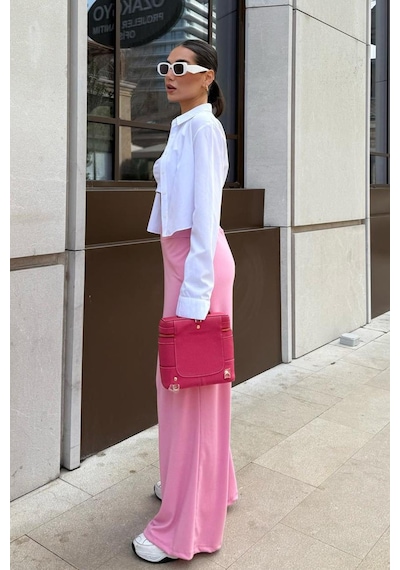 Madmext Pembe Yüksek Bel Rahat Kesim Geniş Paça Kadın Eşofman Mg2309 Pembe Madmext Pembe Yüksek Bel Rahat Kesim Geniş Paça Kadın Eşofman Mg2309 Pembe