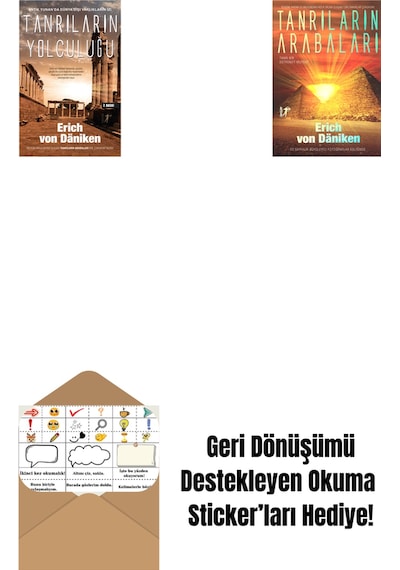 Tanrıların Yolculuğu + Tanrıların Arabaları + Okuma Sticker'ları