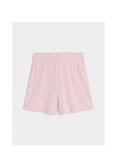 Lcw Young Pembe Kiraz Baskılı Kadın Şortlu Pijama Takımı
