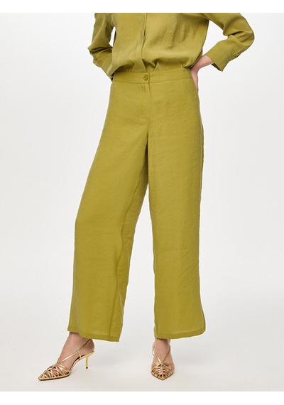 Faik Sönmez Arka Beli Lastikli Yanı Yırtmaçlı Modallı Wıdeleg Fit Pantolon W27pnt005 Uw27pnt005196 Matcha Faik Sönmez Arka Beli Lastikli Yanı Yırtmaçlı Modallı Wıdeleg Fit Pantolon W27pnt005 Uw27pnt005196 Matcha