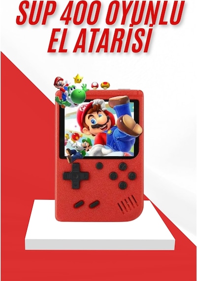 Nostalji - 831 - Oyunlu Mini Atari Gamebox 400 Oyunlu - Csmo-tex - El Atarisi
