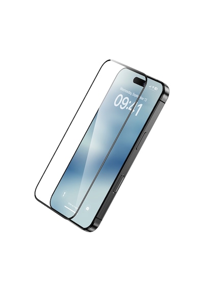 Apple Uyumlu   iPhone 16 Pro Max Benks Ultra Shield 0.9mm Çerçeveli 0.3mm Ekran Koruyucu Uygulama Aparatlı