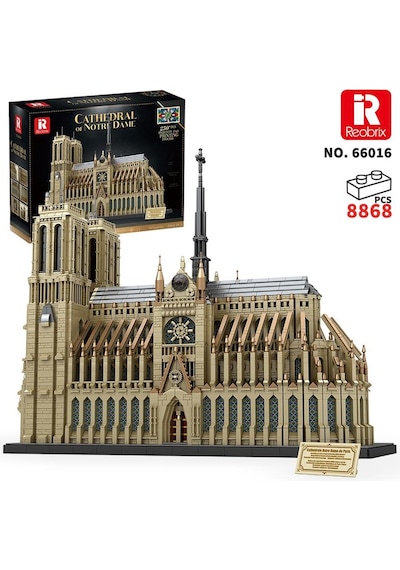 Reobrix 66016 Notre Dame Katedrali Yaratıcı Yapı Blok Seti Building Blocks Cathedral Of Notre Dame - 8315parça