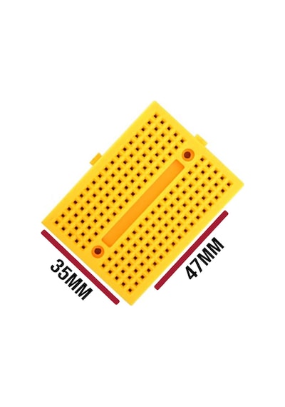 Syb-170 Mini Yapışkanlı 170 Pin Breadboard - Sarı