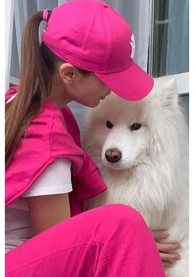 Unisex Ny Nakışlı Fuşya Kep Şapka Fuşya