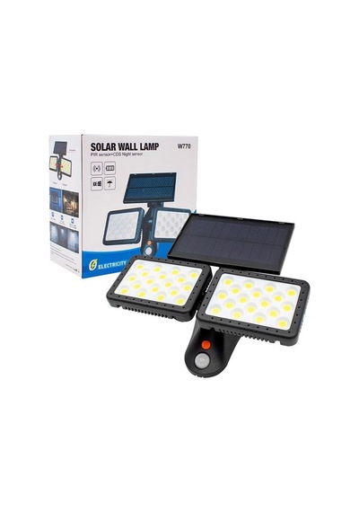 Powermaster Sensörlü 36 Cob Ledli Solar Aydınlatmalı Duvar Lambası W770b Diğer