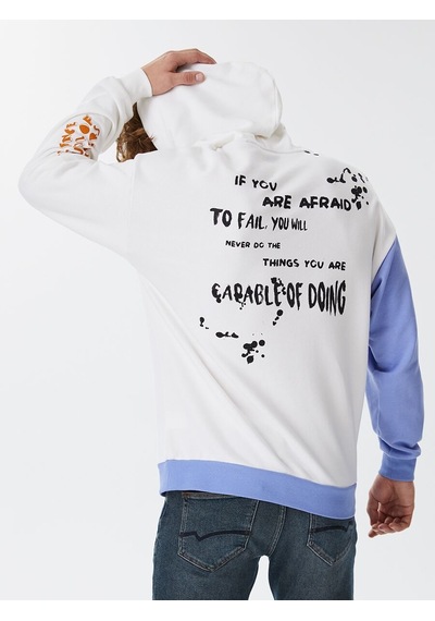LOFT Oversize Fit Erkek Sweatshirt Lf2030809 Q1.v1 Beyaz