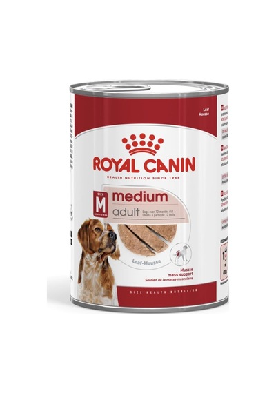 Royal Canin Medium Adult Can Yetişkin Köpek Yaş Maması 410g X 12 Adet