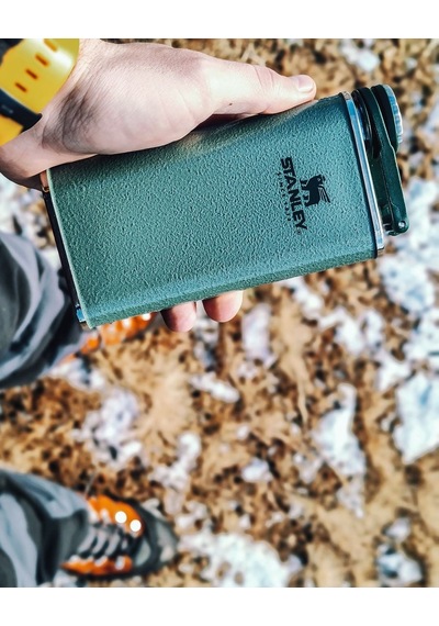 Stanley Klasik Paslanmaz Çelik Cep Matarası 0,23 Lt - Hammertone Green