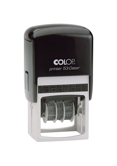 Colop Prınter 53 Tarih Kaşe Tr Siyah Kasa Mavi/kırmızı Keçe - 30 x 45 MM