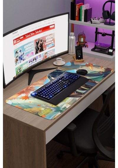 Xianyun Genshin Impact Anime Gacha V5 - 90x40 Xxl Gaming Mouse Pad Fare Altlığı