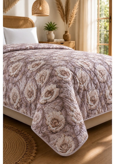 Tek Kişilik - 5d Premium Yatak Örtüsü- Hafif Ve Zarif - Mevsimlik- 160 X 220 Cm 5d16 5d16