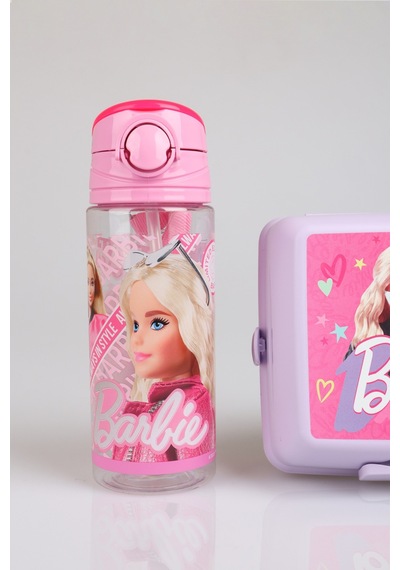 X Dekomus Lisanslı Barbie Extra Glam Collection 500 Ml Matara Ve 2 Katlı Beslenme Kutusu Smart Lunch Box Altın