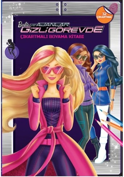 Barbie ve Ajanlar Gizli Görevde - Çıkartmalı Boyama Kitabı- Doğan ve Egmont Yayıncılık
