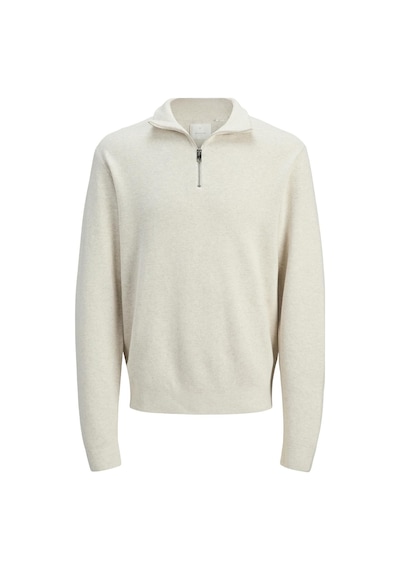 Jack & Jones Jprblamılano Stıtch Knıt Half Zıp Sn Cloud Dancer Cloud Dancer