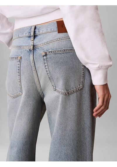 Calvin Klein 90s Straıght Basset, Scb Mavi Kadın Kot Pantolon
